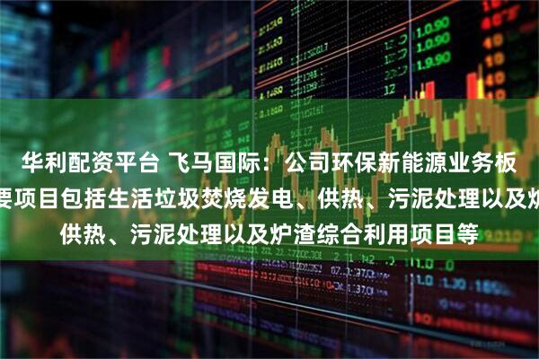 华利配资平台 飞马国际：公司环保新能源业务板块目前在运营的主要项目包括生活垃圾焚烧发电、供热、污泥处理以及炉渣综合利用项目等